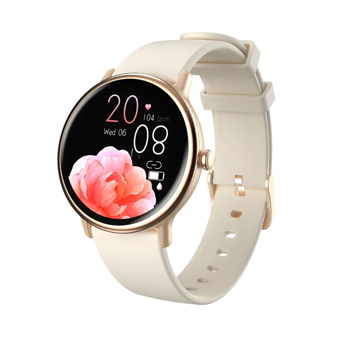 Smartwatch damski Filcomp Bella Y86 Kremowy