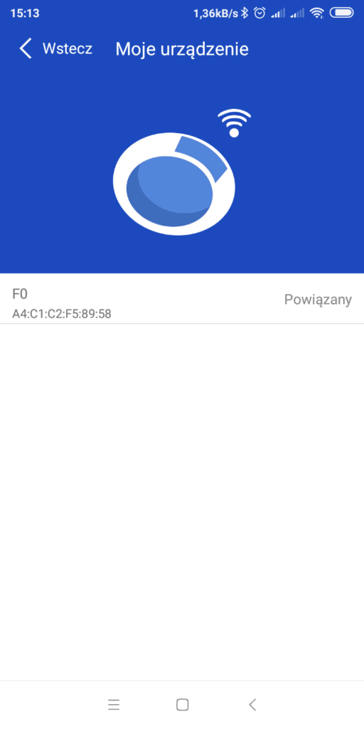 Połączenie smartbanda ze smartfonem